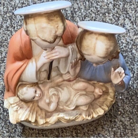 Vintage Italy Ceramic Nativity Scene Figurine Decor - Picture 2 of 16